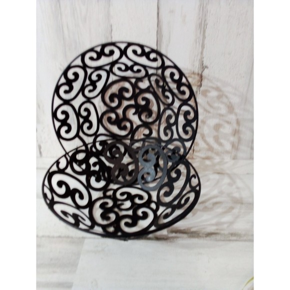 Beautiful Decorative Black Baskets Set Of 2 Heavy Duty Multi-use - Picture 15 of 16